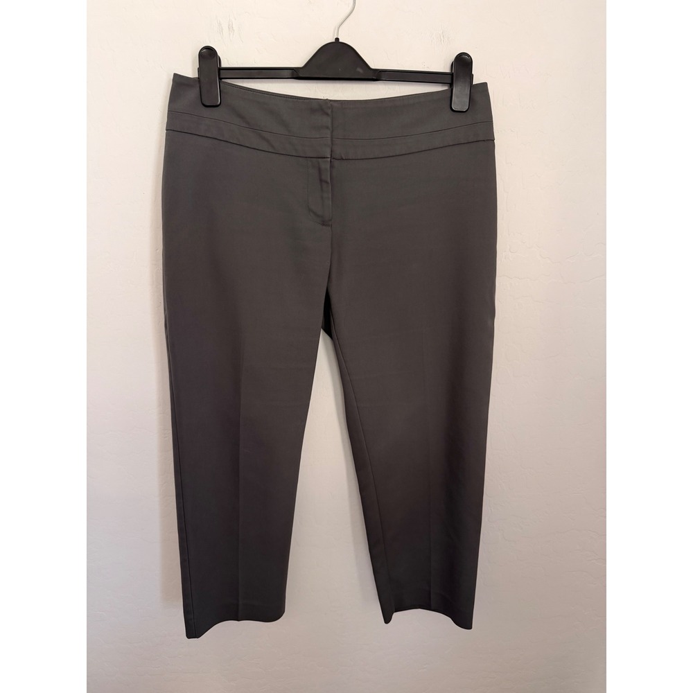 Apt 9 Essentials Womens Charcoal Gray Cropped Dress Pants Size 8 RN73277